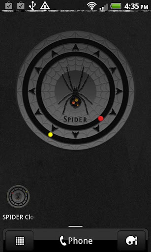 SPIDER clock widget