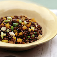 Lentils with Scallions and Peppers
