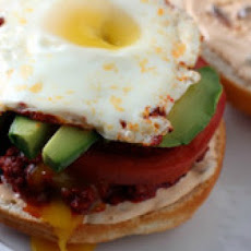 Chorizo, Avocado, and Egg Cemitas with Chipotle Mayonnaise