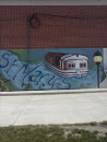 Canal Boat Mural