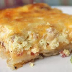 Hash Brown Ham Quiche