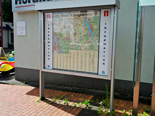 Oberpleis -Stadtplan am Busbahnhof