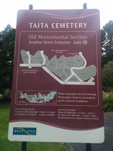 Taita Cemetery. Old Monumental Section
