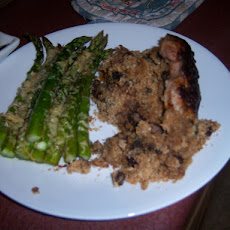 Garlic Roasted Asparagus With Parmesan