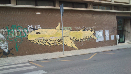 Yellow Whale Graffiti