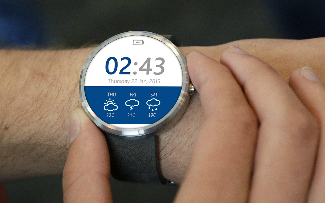 Android application Material Design Watch Face screenshort