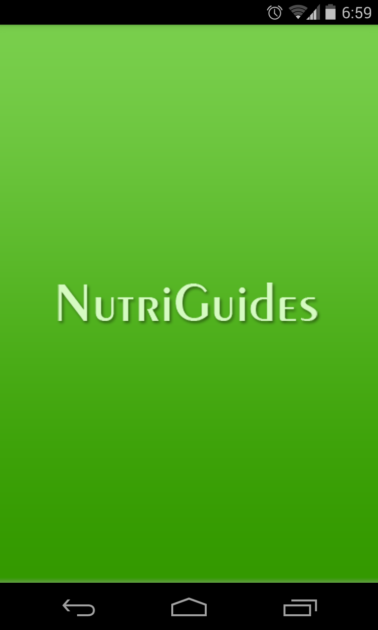 Android application NutriGuides Mobile screenshort
