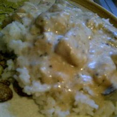 Slow Cooker Chicken Tetrazzini