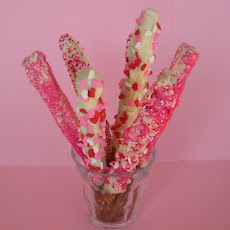 Totally Random Chocolate Dipped Pretzels