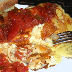 Tom's Veggie Stuffed 3-Egg Omelet