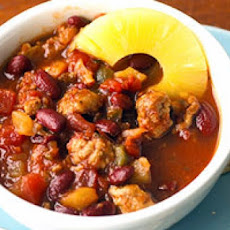 Pineapple Salsa Pork Chili