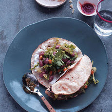 Spicy Bean and Cheese Soft Tacos