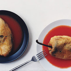 Cheese-Stuffed Poblanos with Tomato Sauce