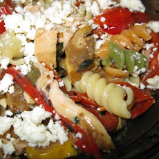Roasted Vegetable Pasta Salad With Grilled Chicken