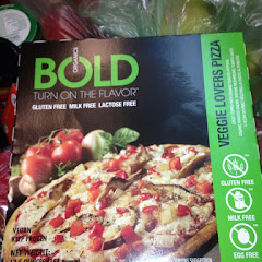 Certified GF pizza on top of produce and GF facility burritos, among other goodies from Berkeley Bow