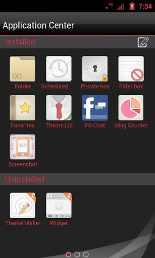 【免費個人化App】GO SMS THEME - Smooth Red-APP點子