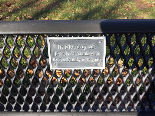 Francis M Stankevich Memorial Park Bench