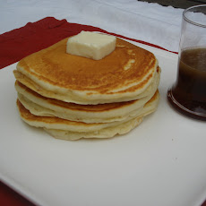 Pancakes With Buttery Bourbon Maple Syrup