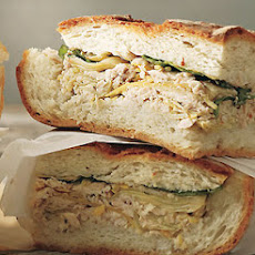 Tuna and Artichoke Cooler-Pressed Sandwiches