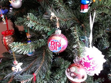 BP Christmas ornament