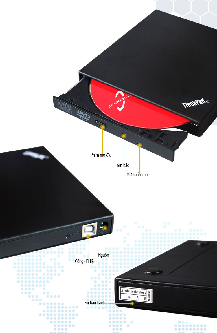 Ổ đĩa quang DVD thinkpad