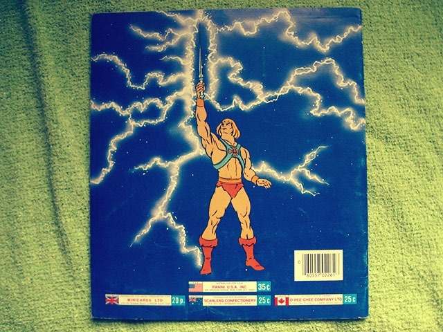 Masters Of The Universe Sticker Book Back