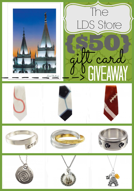 $50 Gift Card Giveaway to TheLDSStore.com at GingerSnapCrafts.com #lds #spon