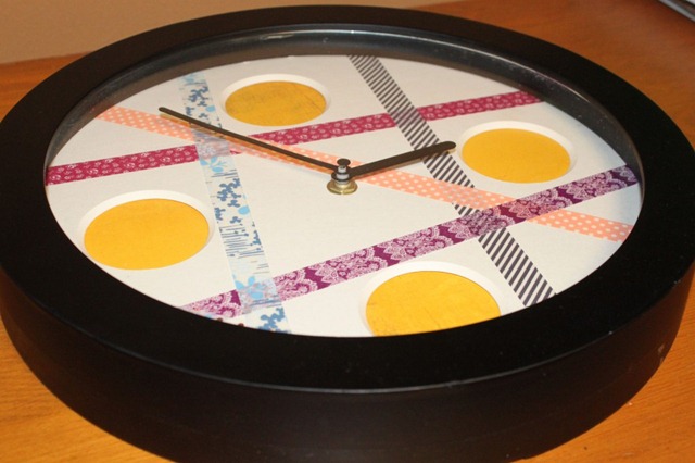 washi tape clock
