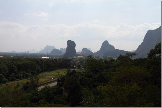 Limestone mountains of Phang nga from Tapan Cave