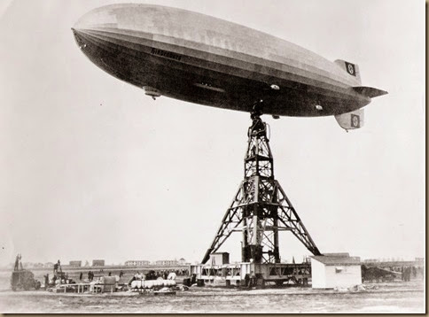 Hindenburg moments before fire
