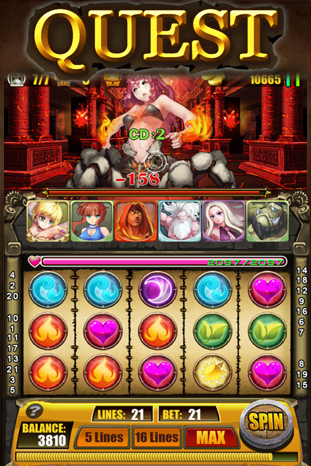 Android application Dragon Era - RPG Card Slots screenshort