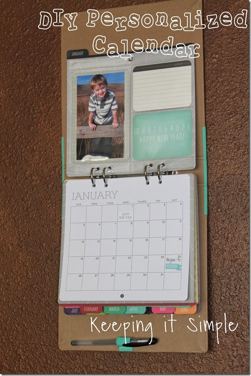 DIY personalized calendar #giftsatmichaels (9)
