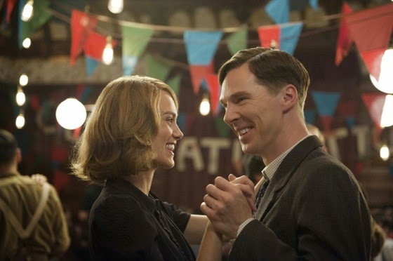 Keira Knightley and benedict Cumberbatch in The Imitation Game