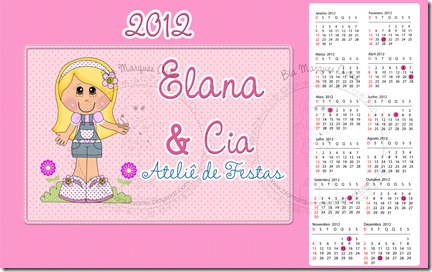 Calendário Elana