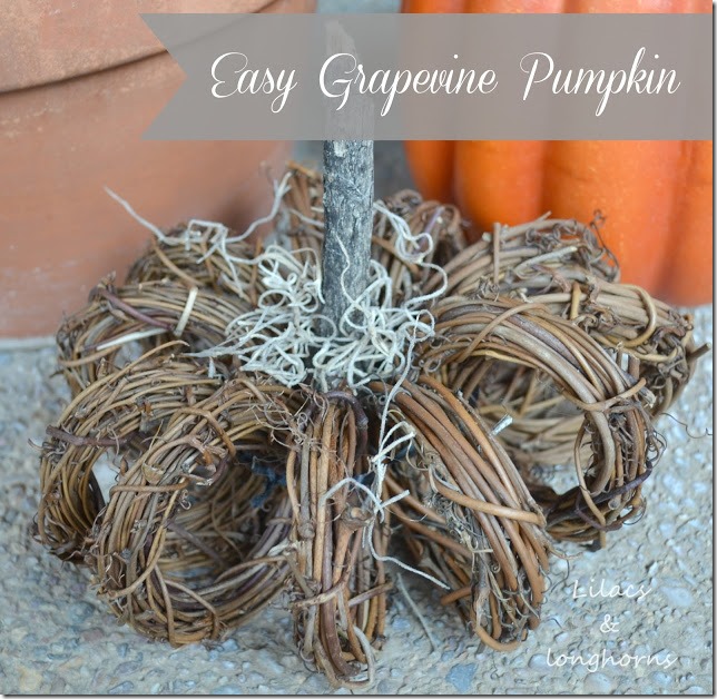 easy grapevine pumpkin