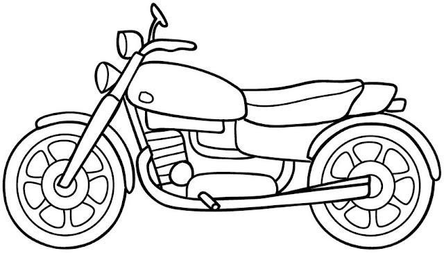 DIBUJOS PARA COLOREAR MOTOS