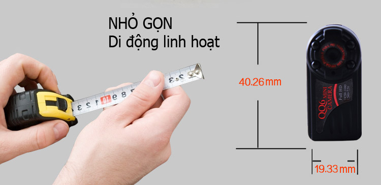 mini Camera QQ6 Full HD