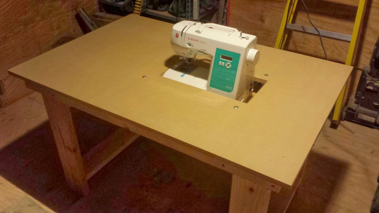 Dave's Custom Designs Industrial Style Sewing Table