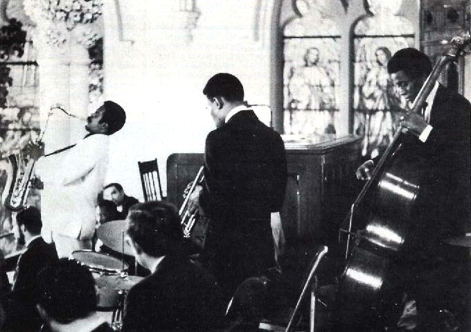 Albert Ayler performing at John Coltrane's funeral in 1967 Photo-  Ray Ross.jpg