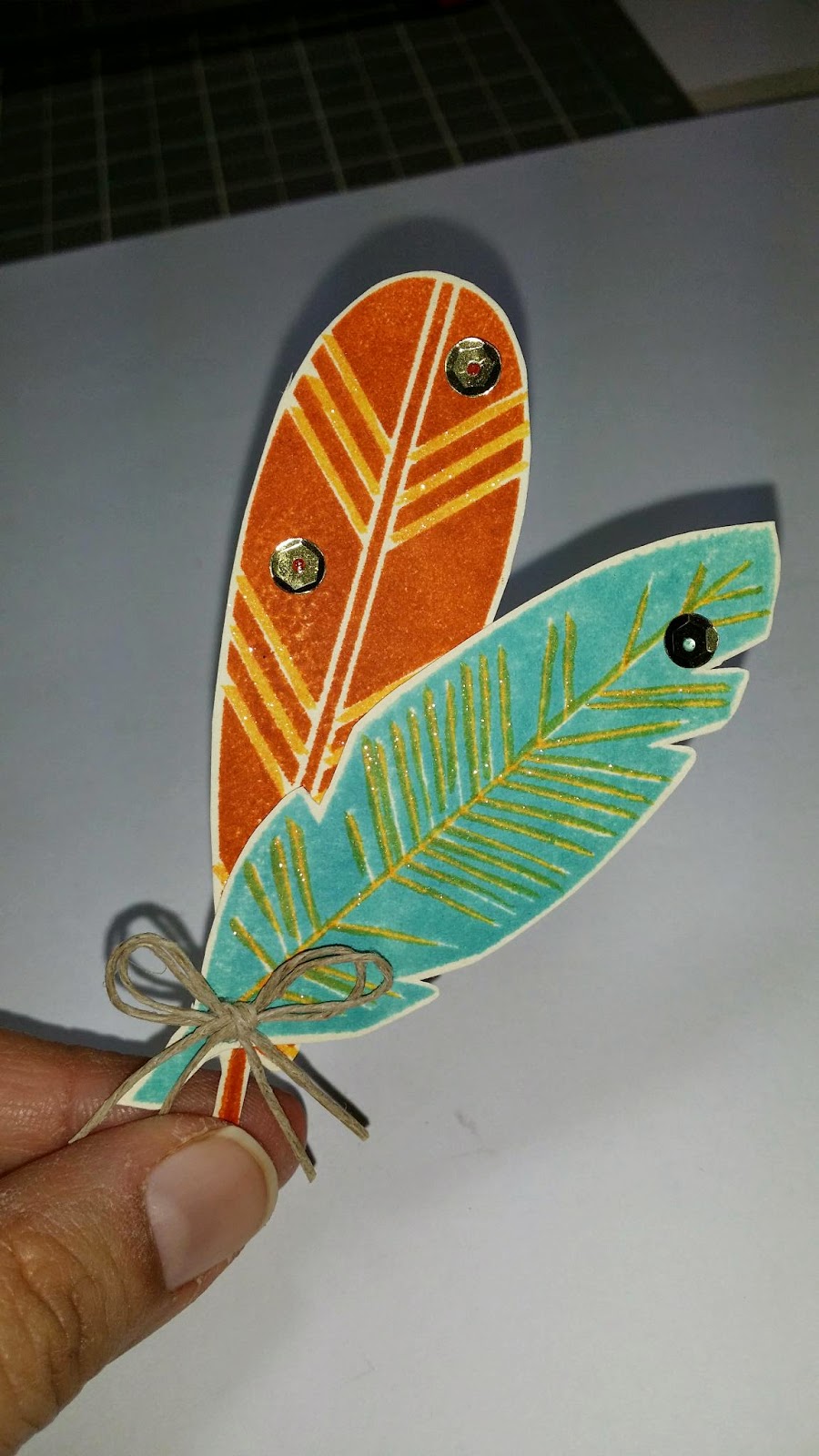 Rubies Crafts Feather Scrapbook Embellishment