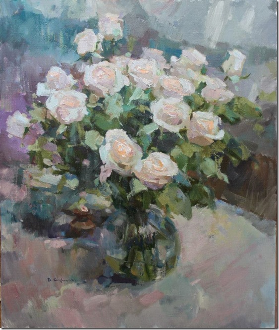 Still life with roses-Vadim-Suvorov-ENKAUSTIKOS