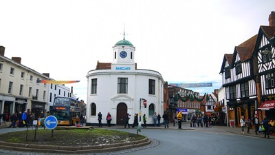 Looking in the direction of the market square 