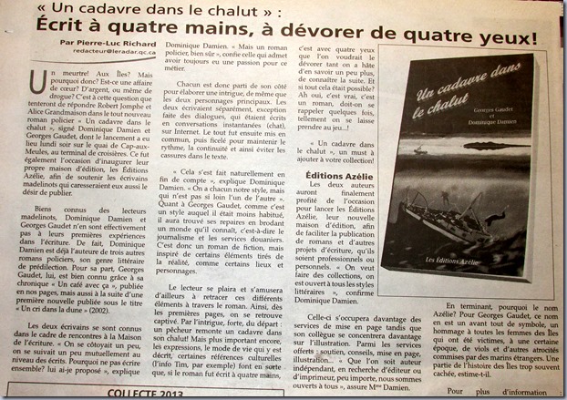 Journal LE RADAR 12 juillet 2013 (a)