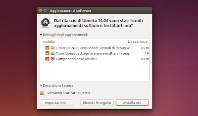 Ubuntu 14.04 -  Gestore Aggiornamenti