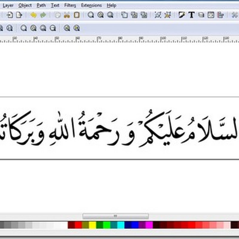 Free Download Kaligrafi/Arabic Vector Salam dengan Gaya Naskh
