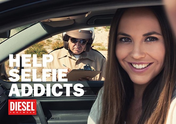 Diesel publicidad selfie