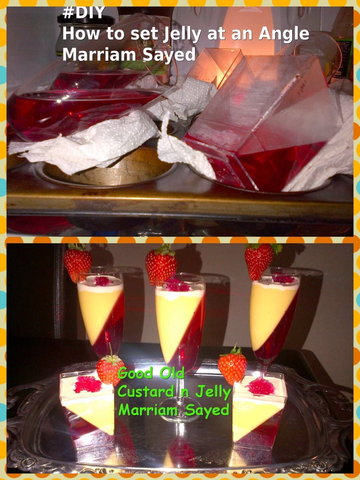 Watalotwegot Decorative Way to Serve Good Old Custard and Jelly