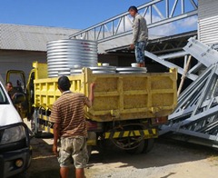 silos in truck