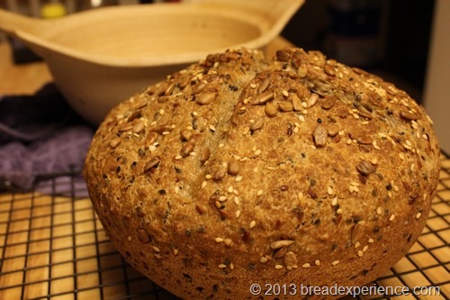 Multi-Grain Sourdough Spelt Bread in a Pot