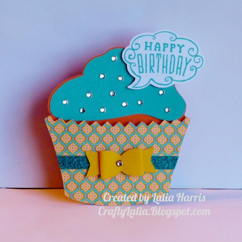 Artiste Cupcake Card with Cloud 9 card kit from CTMH  Available January 2014 only 1